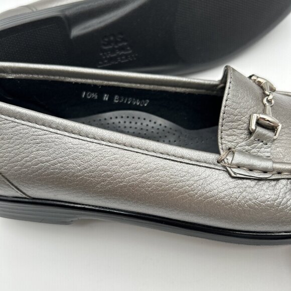 SAS Tripad Comfort Metallic Metro Pewter Loafer Flats Size 10.5N Women Leather - Picture 9 of 10